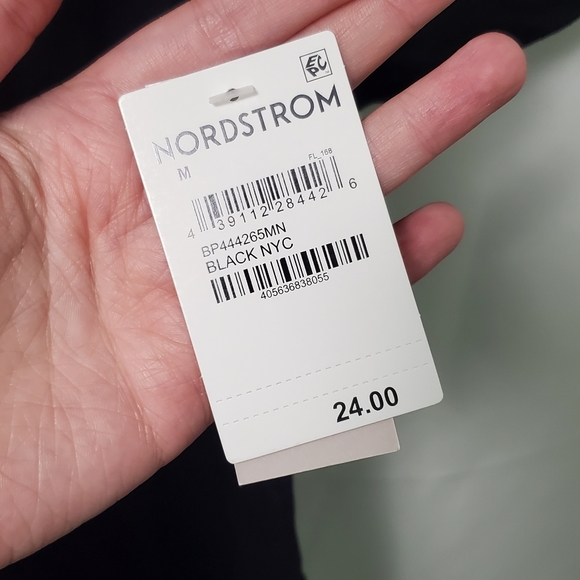 NWT BP. Black T-Shirt w/ White Wording "Nordstrom NYC" ~ You Choose Size - Picture 6 of 7